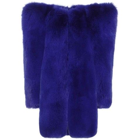 ysl blue fur coat|SAINT LAURENT Coats and Jackets for Women .